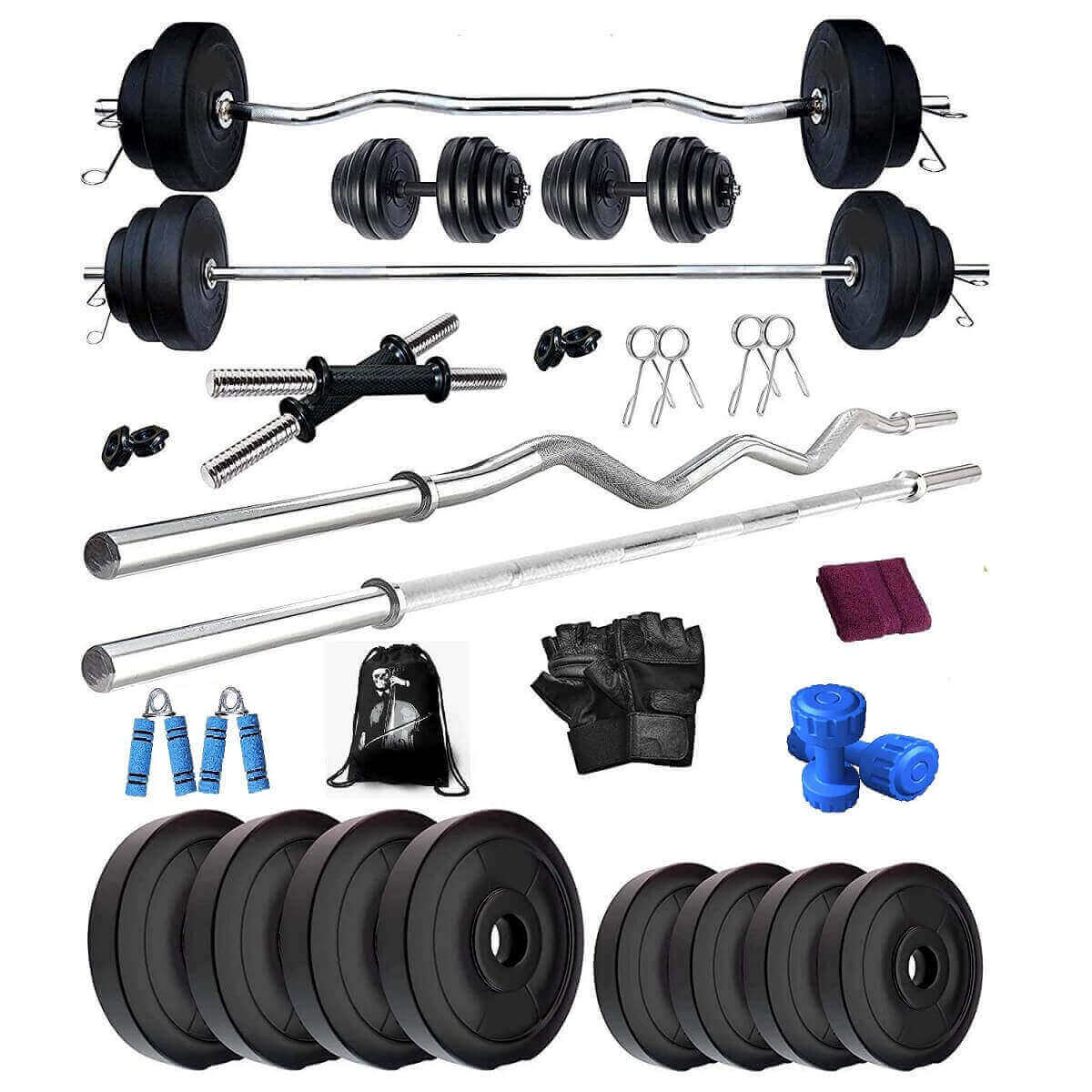 Bodyfit Home Gym Combo, Home Gym Set, Gym Equipment (10 kg) – Sports Wing
