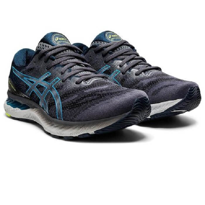 Asics Gel-Nimbus 23 Running Shoes (Carrier Grey/Digital Aqua) – Sports ...
