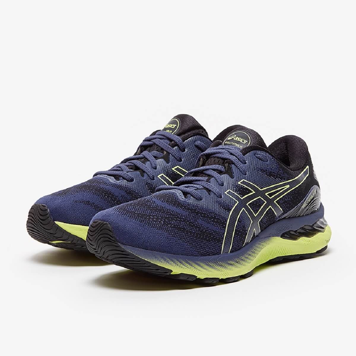 Asics Gel-Nimbus 23 Running Shoes (Thunder Blue/Glow Yellow) – Sports ...