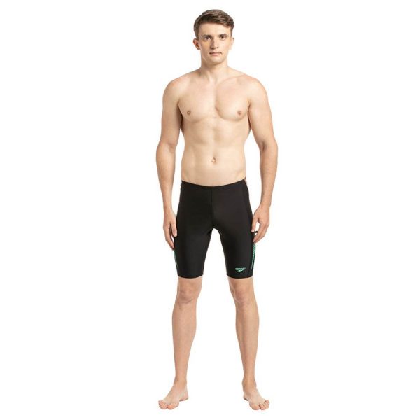Speedo Placement Jammer for Male (Black/Gold/Greenglow) – Sports Wing ...