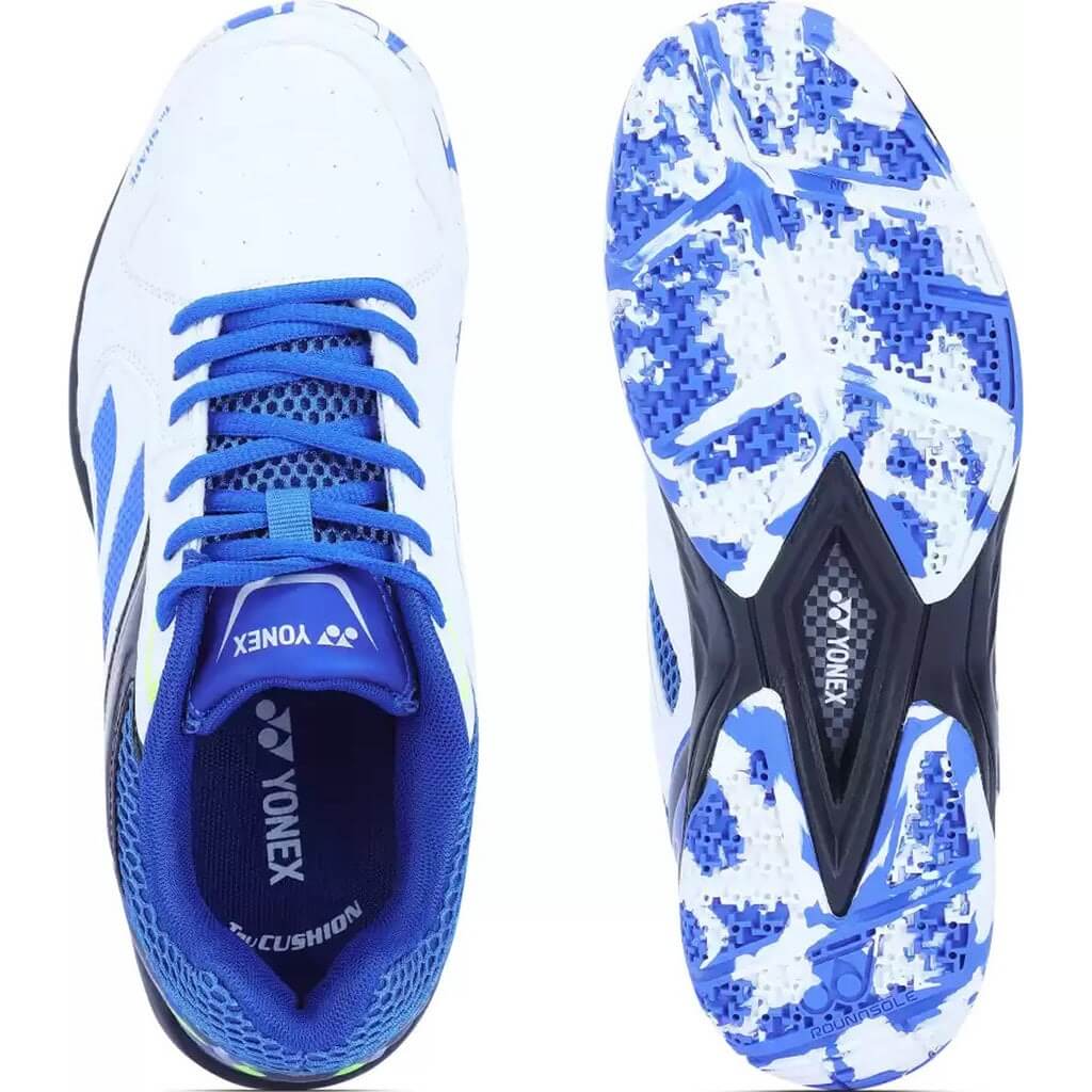 Yonex Akayu Super 5 Badminton Shoes (White/Royal Blue) – Sports Wing ...