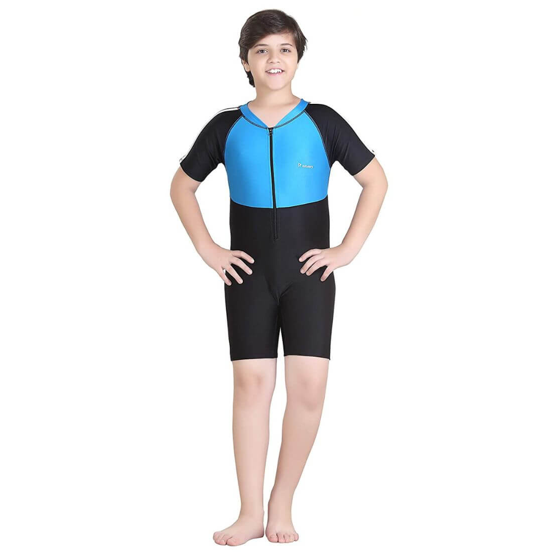 Rovars Poly – Jersy Full Body Swimming Costume for Women-(Black