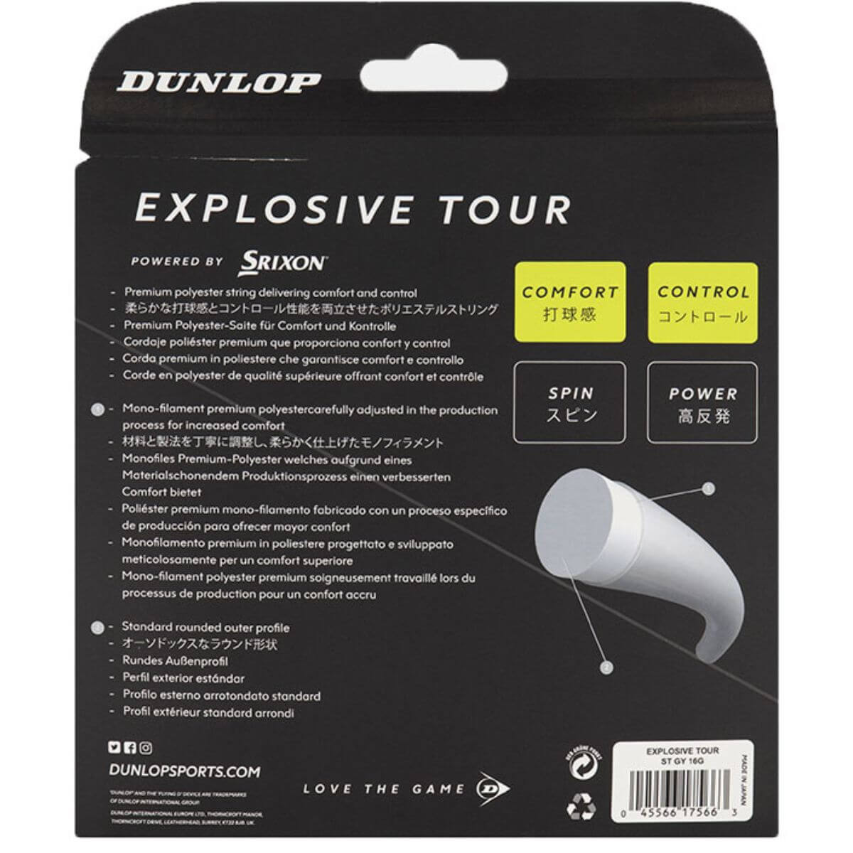 Dunlop Explosive Tour 16g Tennis String (12M) – Sports Wing